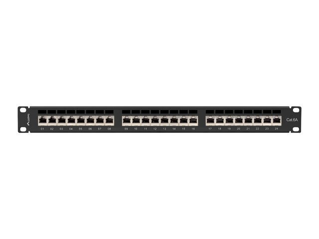 20230907112853_b1912598 Lanberg Patch Panel Shielded για Rack 1U 19" 24 Θυρών cat6a Μαύρο - Image 5