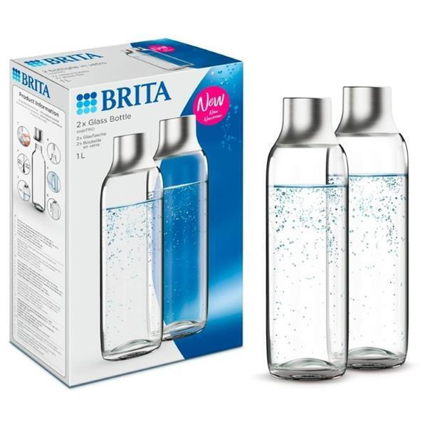 Brita Μπουκάλι Νερού Γυάλινο με Βιδωτό Καπάκι Διάφανο 1000ml