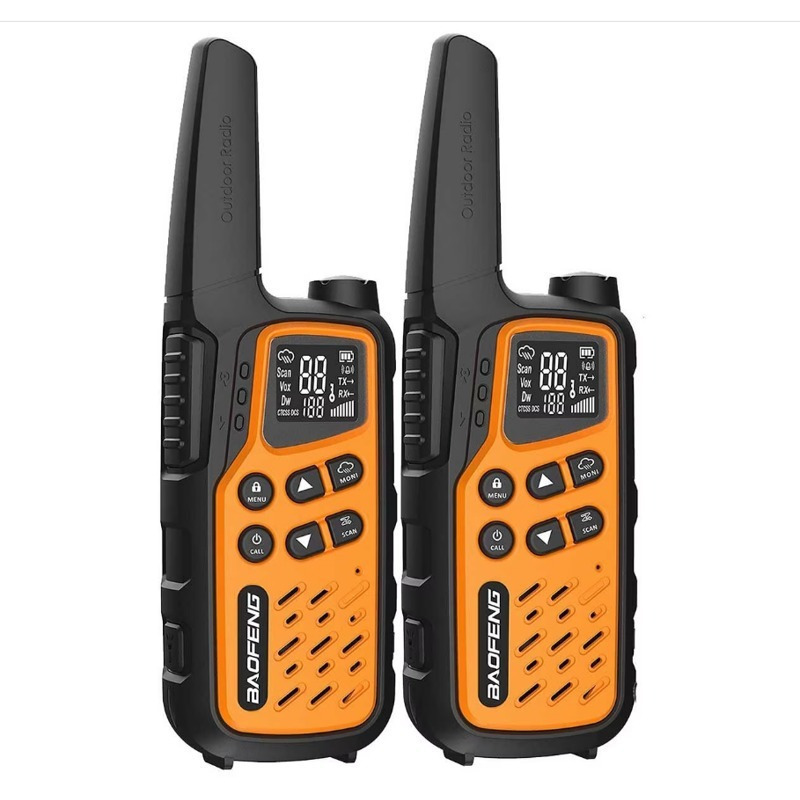 Baofeng Bf-t25e Ασύρματος Πομποδέκτης PMR 0.5W με Μονόχρωμη Οθόνη Σε Πορτοκαλί Χρώμα - Image 1