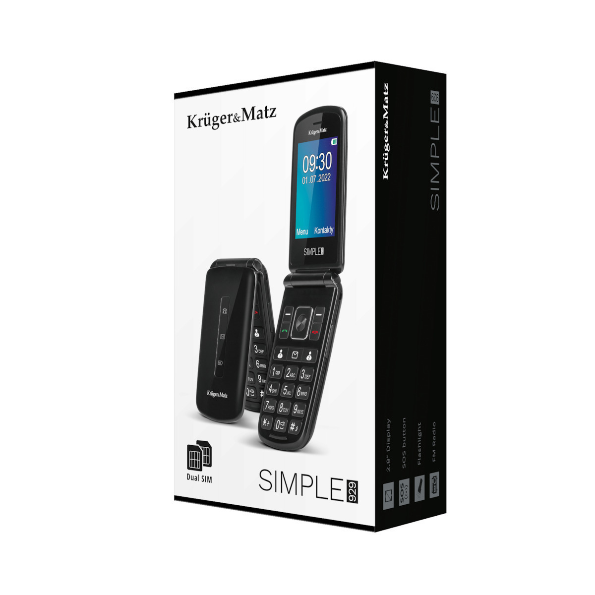 20230920124707_00940c35 Kruger & Matz Simple 929 Dual SIM Κινητό με Μεγάλα Κουμπιά Μαύρο - Image 7