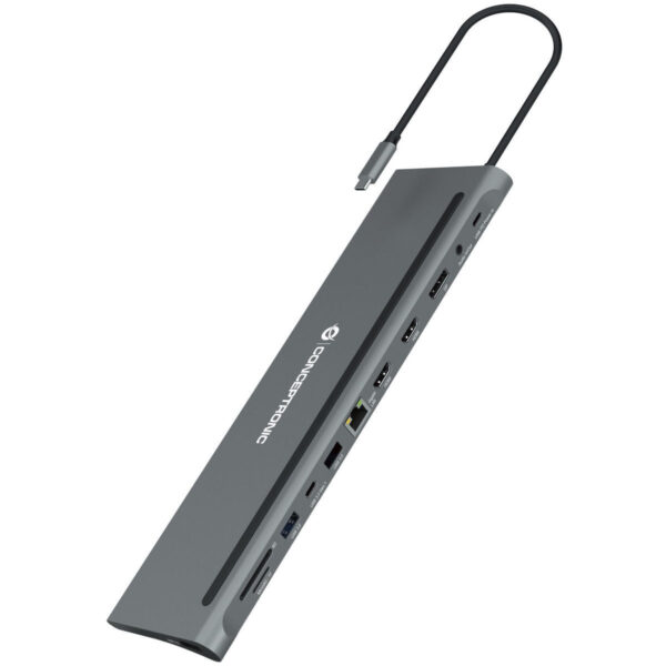 Conceptronic USB-C / USB-A Docking Station 4K PD Ethernet (DONN17G)