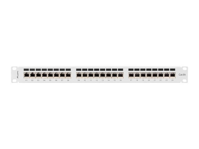 20231018134419_13d30e4a Lanberg Patch Panel για Rack 1U 19" 24 Θυρών cat6a Γκρι - Image 4