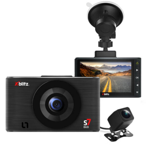 Xblitz Σετ Κάμερα DVR Αυτοκινήτου 1080P με Οθόνη 3" για Παρμπρίζ & Κάμερα Οπισθοπορείας