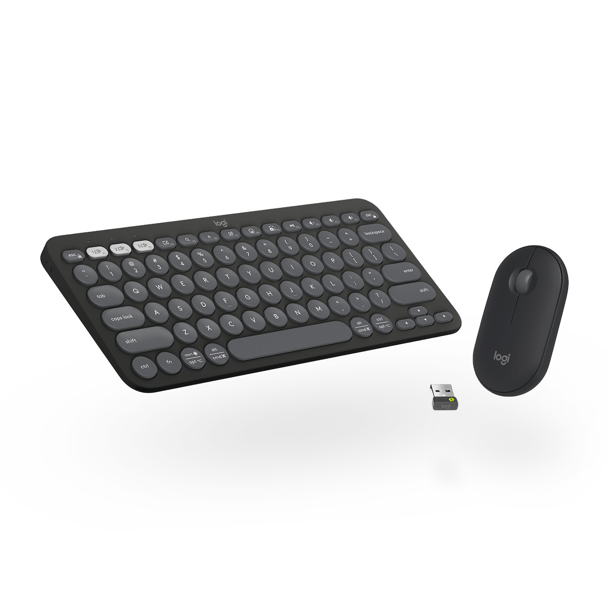 20231102152459_logitech_pebble_2_asyrmato_set_pliktrologio_pontiki_agliko_us Logitech Pebble 2 Ασύρματο - Σετ με Ποντίκι Αγγλικό US - Image 1