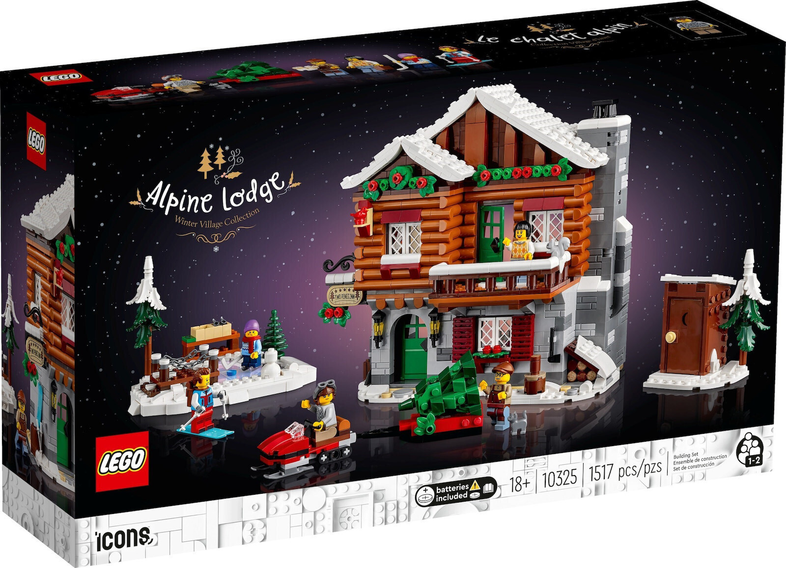 20231108151841_lego_icons_alpine_lodge_christmas_gia_18_eton_10325 Lego Icons Alpine Lodge - Christmas για 18+ Ετών 1517τμχ - Image 1