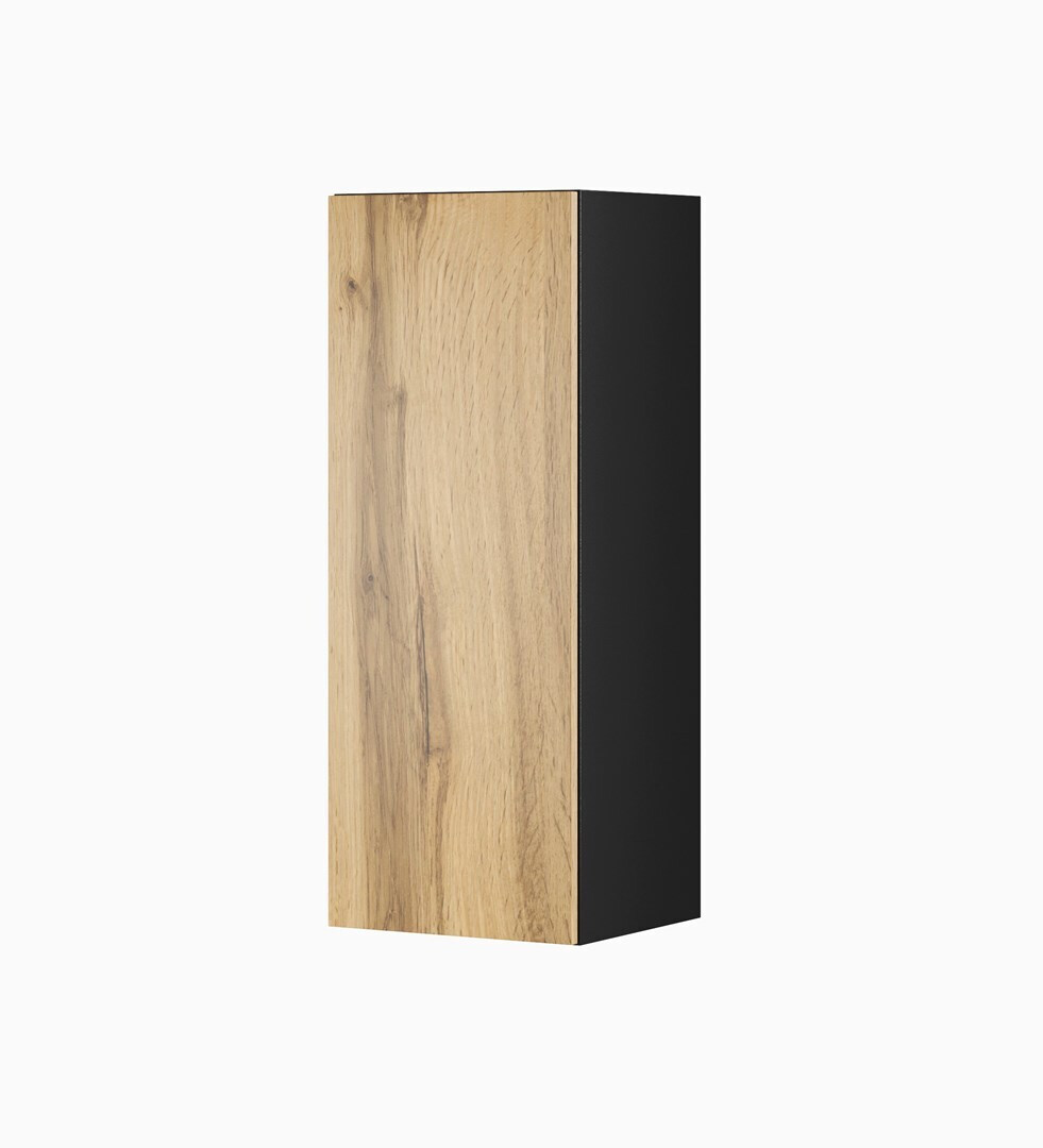 20231123115327_ntoulapi_toichou_vigoreg90_black_wotan_oak_35x32x90ek Ντουλάπι Τοίχου Vigo 35x32x90εκ. - Image 1