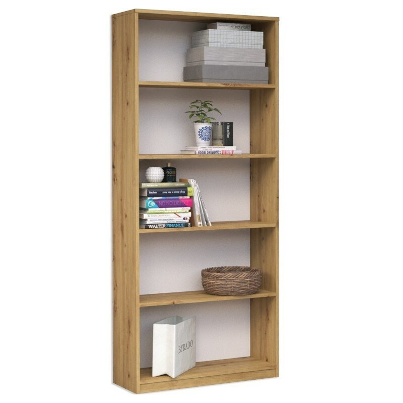 20231123121143_vivliothiki_r60_artisan_kafe_60x30x182ek Βιβλιοθήκη R60 Artisan 60x30x182εκ. Καφέ - Image 1