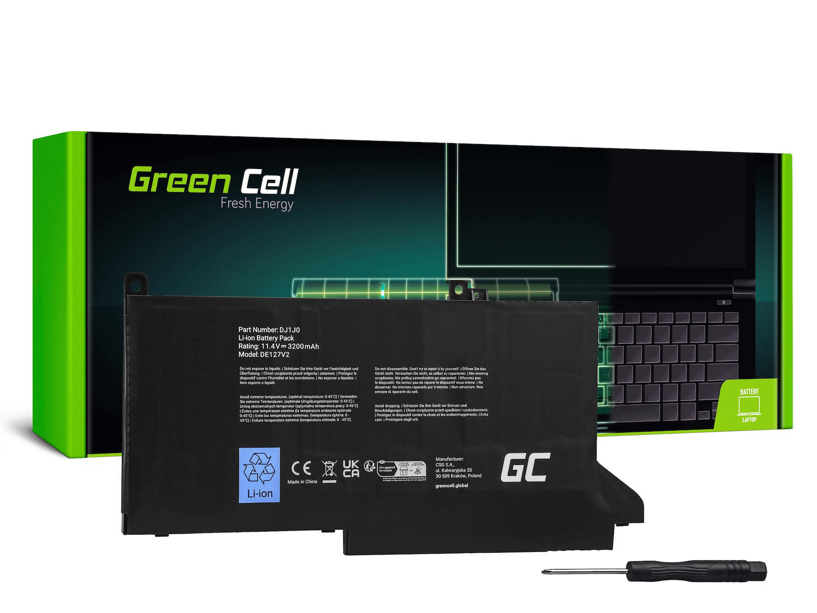 Green Cell Συμβατή Μπαταρία για Dell Latitude με 2700mAh
