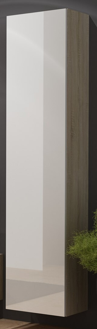 20231208151732_vigo_180_kremasti_vitrina_saloniou_apo_moriosanida_sonoma_white_gloss_40x30x180cm_vigo180 Vigo 180 Κρεμαστή Βιτρίνα από Μοριοσανίδα Sonoma 40x30x180cm - Image 1