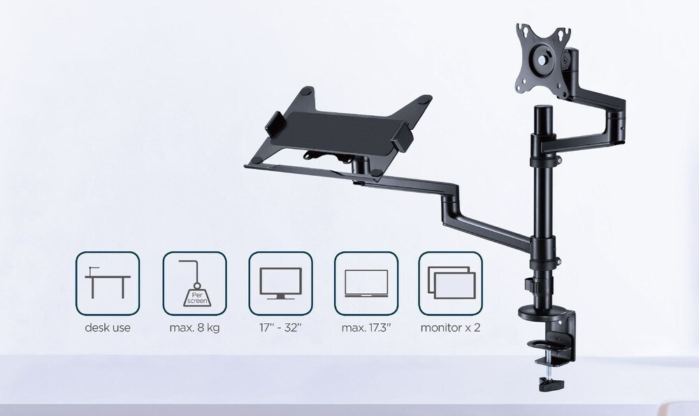 20231220130648_a6268d4e Gembird + Notebook Tray Βάση Οθόνης Γραφείου έως 32" - Image 10