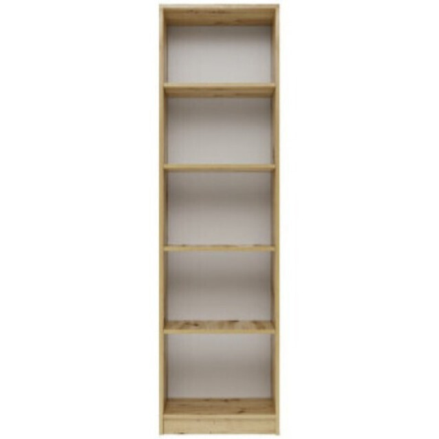 20231221144443_vivliothiki_r50_artisan_kafe_50x30x181ek Βιβλιοθήκη R50 Artisan 50x30x181εκ. Καφέ - Image 1