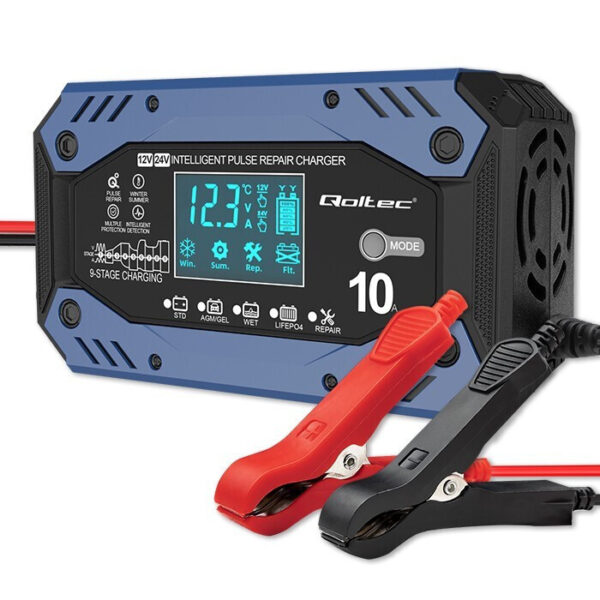 Qoltec Φορτιστής Μπαταριών Μολύβδου 12V 10A