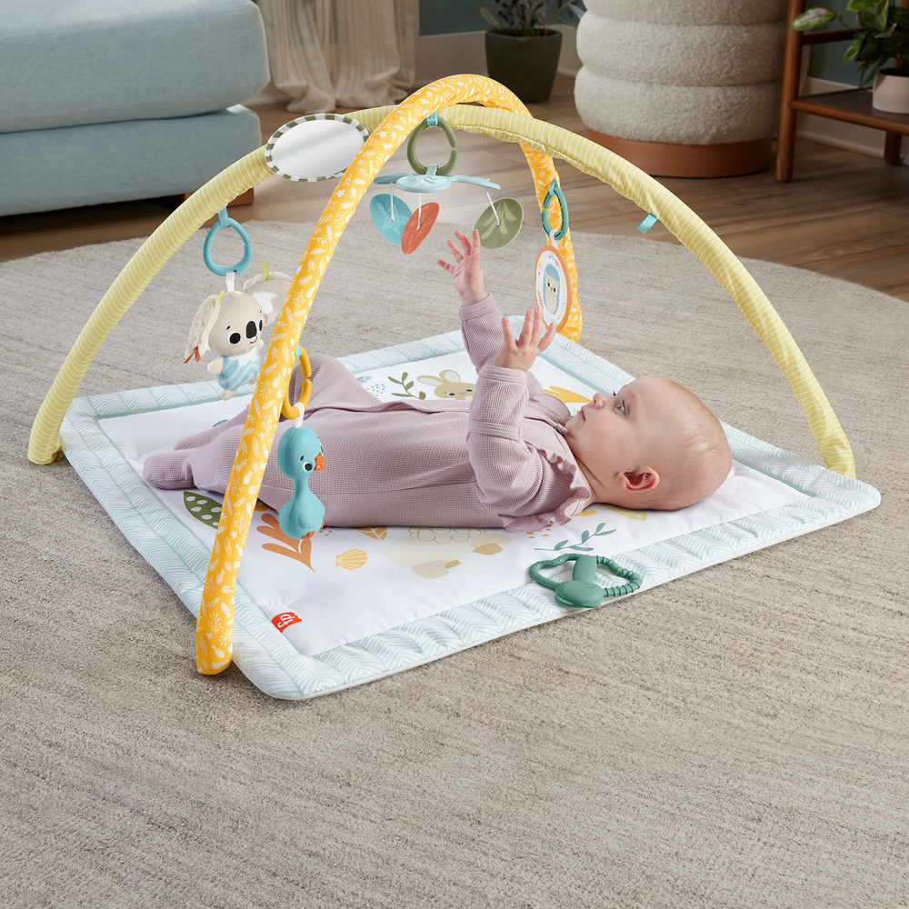 20240110094947_fisher_price_gymnastirio_drastiriotiton_polychromo_gia_neogennita_hrb15 Fisher Price Γυμναστήριο Δραστηριοτήτων Πολύχρωμο για Νεογέννητα (MxΠ) 57x41cm - Image 1