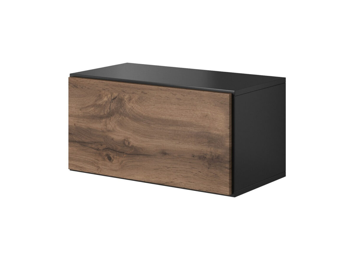 Ντουλάπι Τοίχου Roco Ro3 75x37x39εκ. Antracite/Wotan Oak - Image 1
