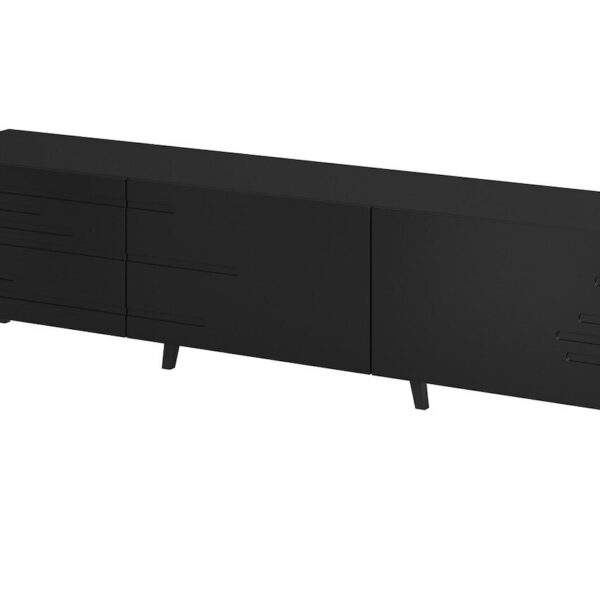 Ξύλινο Μαύρο 186x40x48εκ.