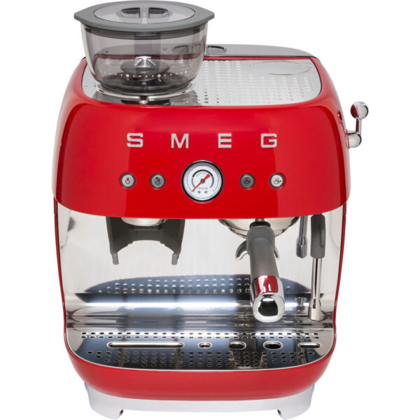 Smeg Ημιαυτόματη για Αλεσμένο Καφέ Κόκκινη EGF03RDEU