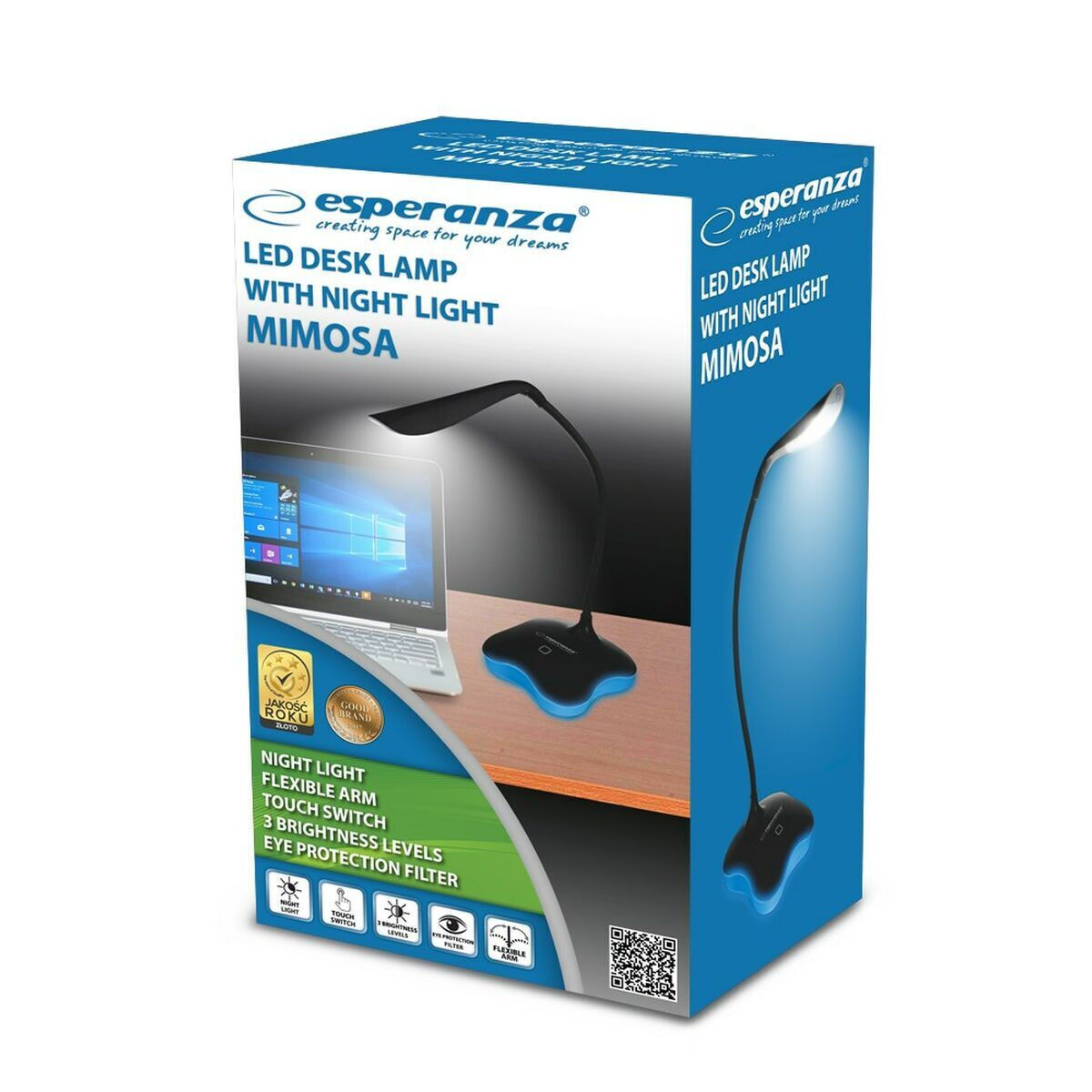 20240116101729_d065b748 Esperanza Mimosa LED Φωτιστικό Γραφείου σε Μαύρο Χρώμα - Image 2