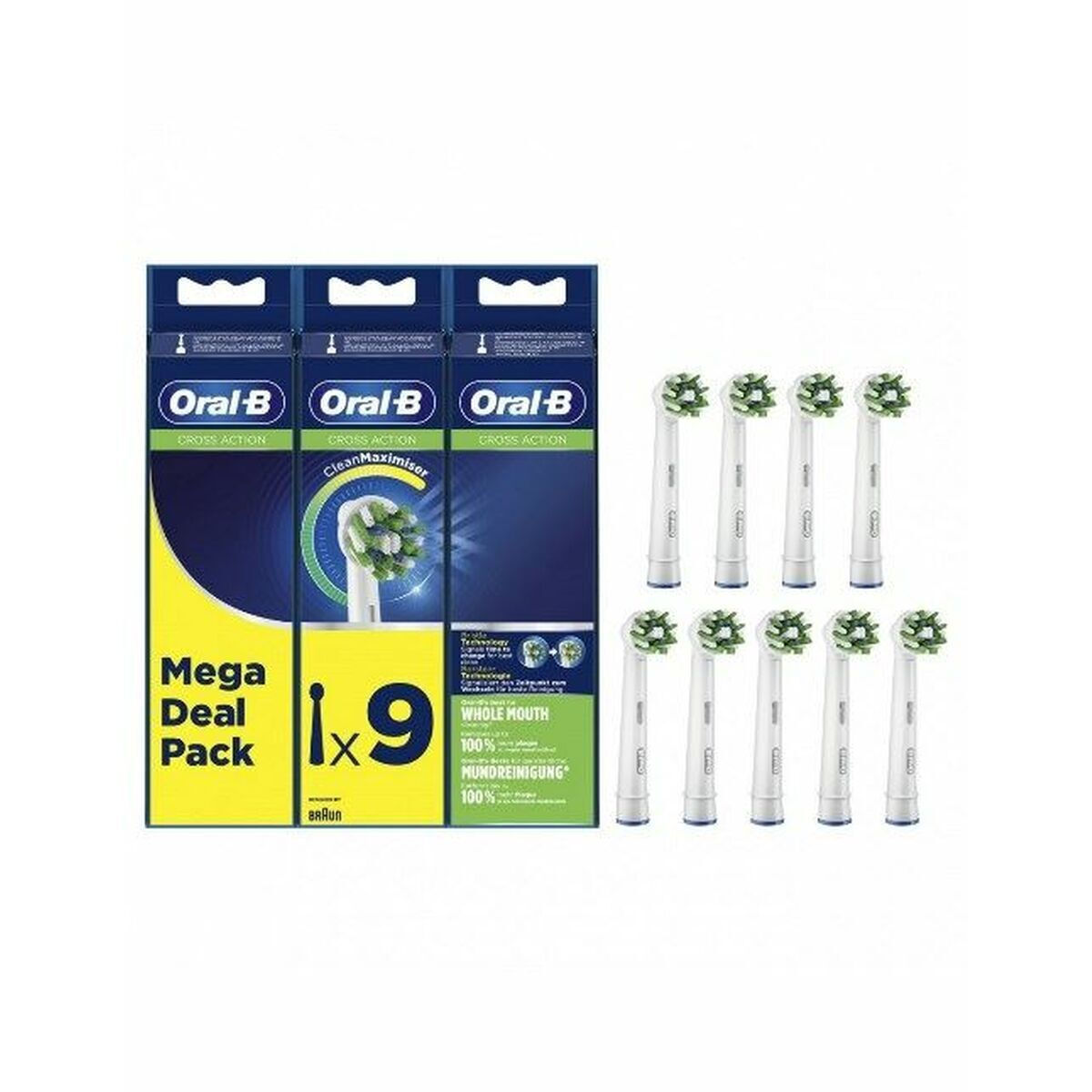 20240116115111_oral_b_cross_action_cleanmaximiser_antallaktikes_kefales_gia_ilektriki_odontovourtsa_9tmch Oral-B Cross Action CleanMaximiser - Image 1