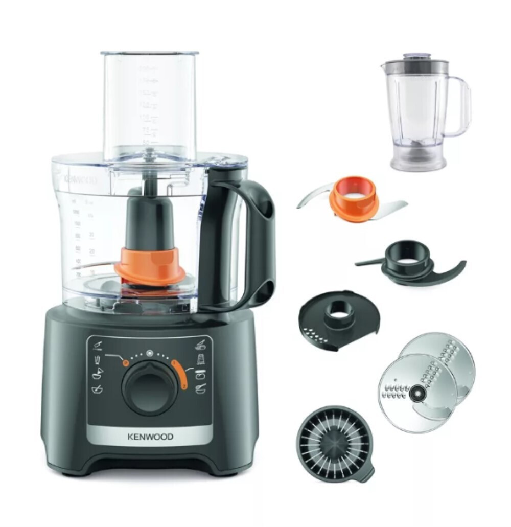 20240117130938_kenwood_fdp31_360gy_polymixer_800w_me_kado_2_1lt_kai_kanata_mplenter_gri Kenwood Multi Pro Compact Πολυμίξερ 800W με Κάδο 2.1lt - Image 1