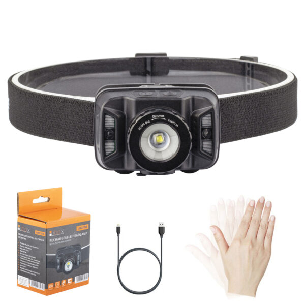 Libox Libox Torch head Επαναφορτιζόμενος Φακός Κεφαλής LED 1000lm