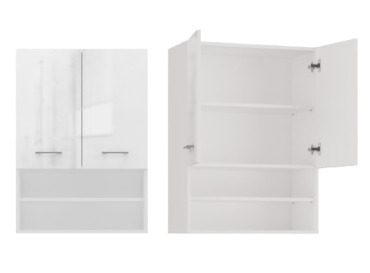 TOH Ντουλάπι Μπάνιου Μ63xΒ30xΥ90cm Λευκό - Image 1