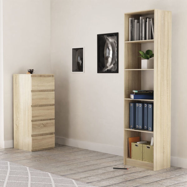 Γωνιακή Βιβλιοθήκη R50 30x50x181εκ. Sonoma