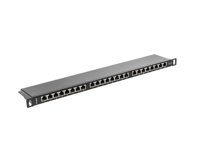 20240205124235_4460d0a1 Lanberg Patch Panel για Rack 0.5U 24 Θυρών cat6 Μαύρο - Image 2