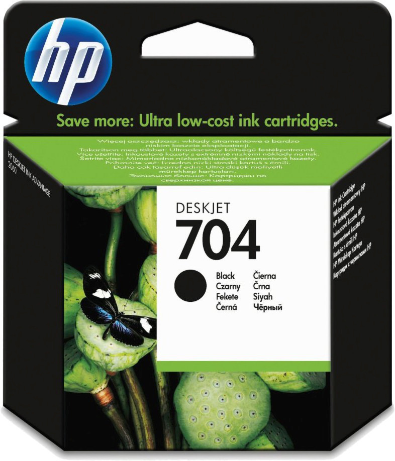 HP 704 Γνήσιο Μελάνι Εκτυπωτή InkJet Μαύρο (CN692AE)