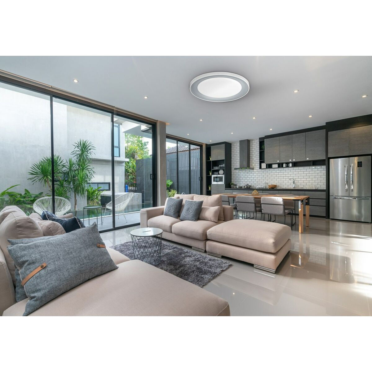 20240212093600_a9c7975c Active Jet Φωτιστικό Τοίχου LED Λευκό 43x43x7.5εκ. - Image 3