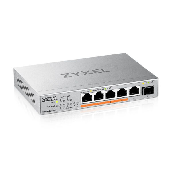 Zyxel XMG-105HP Unmanaged L2 PoE+