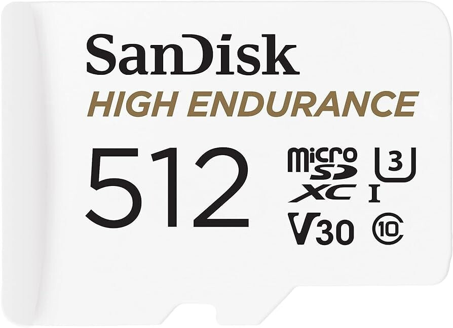 Sandisk High Endurance microSDXC 512GB Class 10 UHS-I με αντάπτορα