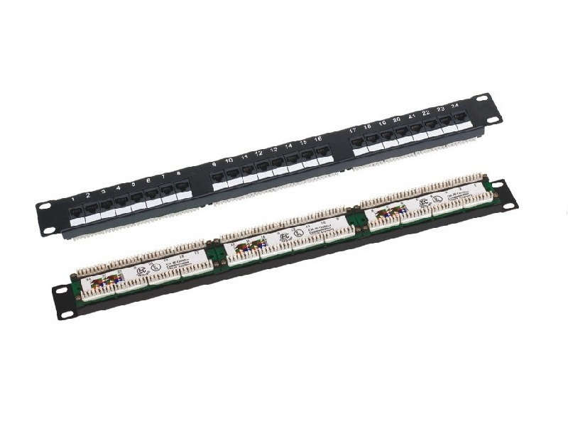 20240221093730_q_lantec_patch_panel_50_thyron_cat5e_mayro_pk_u6_1 Q-Lantec Patch Panel Unshielded για Rack 1U 19" 50 Θυρών cat5e Μαύρο - Image 1