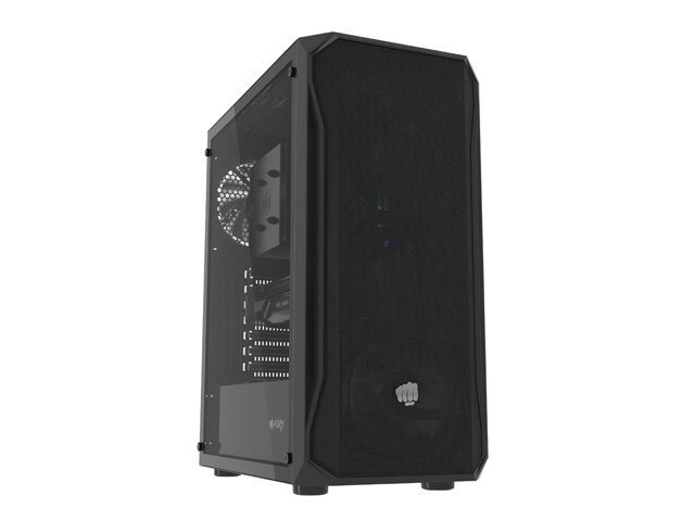 Natec Fury Shobo SH4F Gaming Midi Tower Κουτί Υπολογιστή με Πλαϊνό Παράθυρο Μαύρο