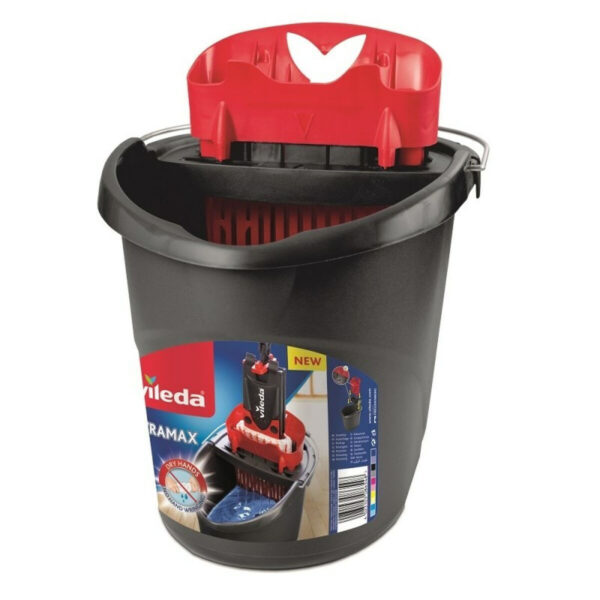 Vileda Κουβάς Πλαστικός Ultramax Χωρητικότητας 10lt Μαύρος