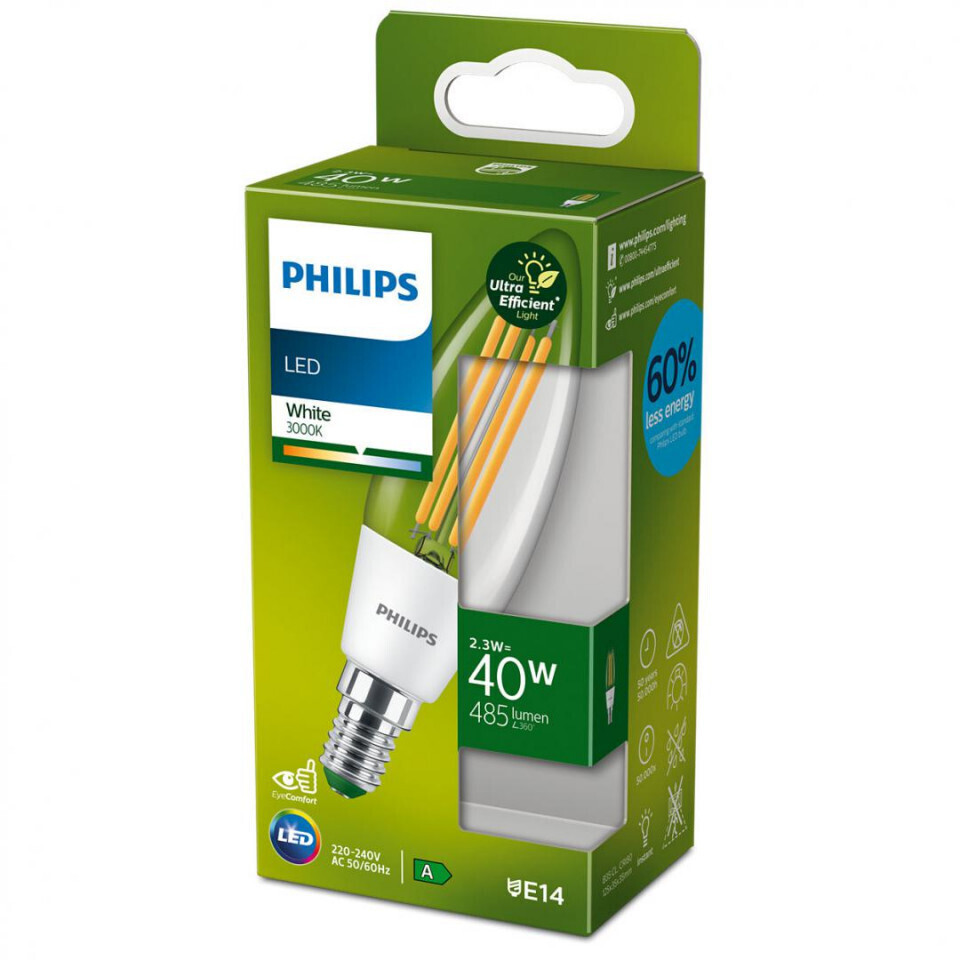20240312091937_33f44d6b Philips Λάμπα LED 40W για Ντουί E14 Θερμό Λευκό - Image 3
