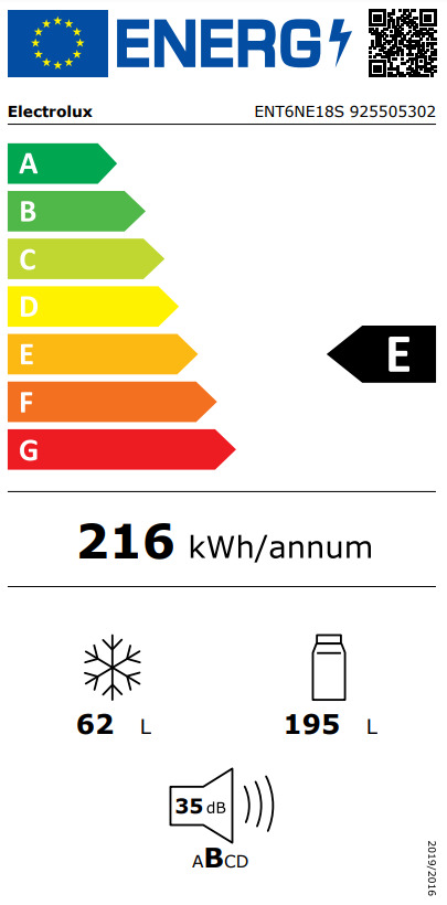 20240321094033_5fbe5177 Electrolux Ψυγειοκαταψύκτης 257lt NoFrost Λευκός ENT6NE18S - Image 5