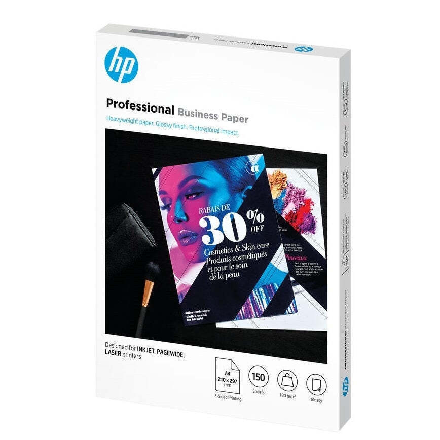 20240321114300_bfcbe26f Paper, Hp Inkjet, Pagewide And Laser Professional Business Paper, A4, Glossy, 180g/m2, 150 Sheets - Image 3