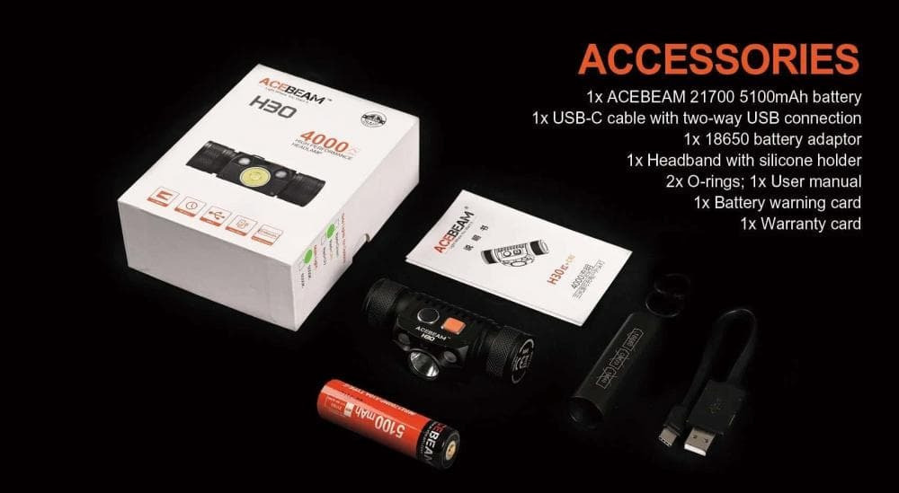 20240322094952_23fde431 Acebeam ACE-010 Στεγανός Επαναφορτιζόμενος Φακός Κεφαλής LED 4000lm - Image 9