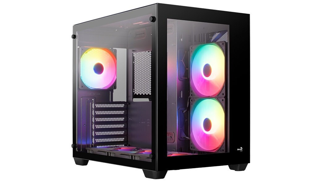 Aerocool Dryft-BK-v1 Midi Tower με Πλαϊνό Παράθυρο - Image 1