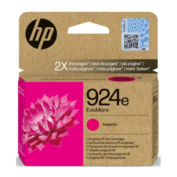 HP 924e EvoMore Γνήσιο Μελάνι Εκτυπωτή InkJet Ματζέντα (4K0U8NE)