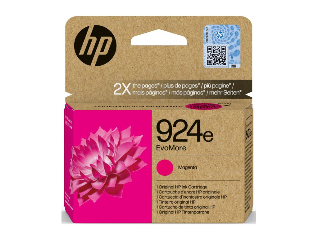 20240404095620_hp_924e_evomore_melani_ektypoti_inkjet_matzenta_4k0u8ne HP 924e EvoMore Γνήσιο Μελάνι Εκτυπωτή InkJet Ματζέντα (4K0U8NE) - Image 1