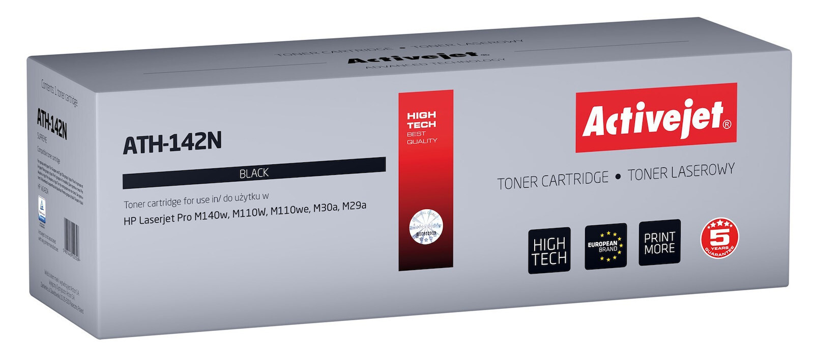 Active Jet Συμβατό Toner για Laser Εκτυπωτή HP 142A W1420A 950 Σελίδων Μαύρο