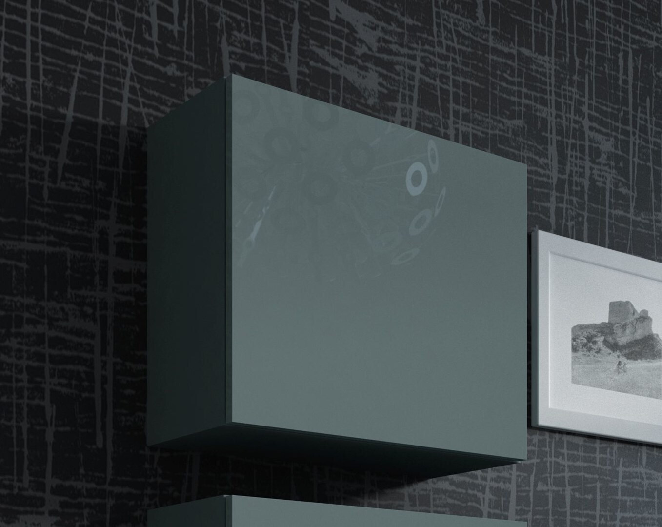 20240410172340_ntoulapi_toichou_vigo_grey_gloss_30x50x50ek Ντουλάπι Τοίχου Vigo 30x50x50εκ. Grey Gloss - Image 1