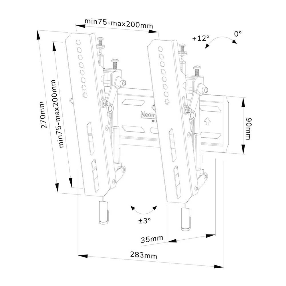 20240415111915_e9dccb1f Neomounts WL35S-850BL12 Βάση Τηλεόρασης Τοίχου έως 55" και 50kg - Image 4