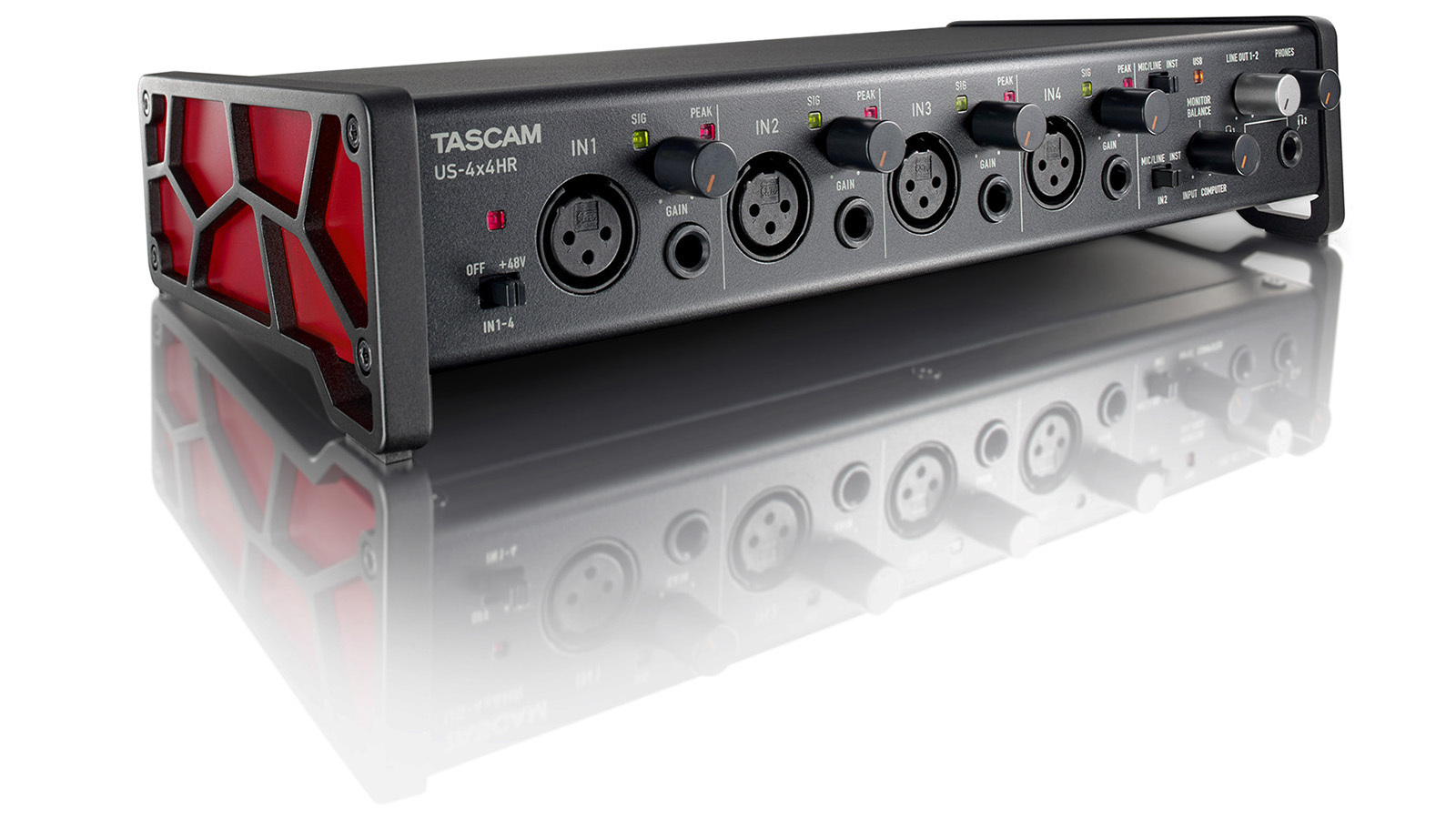 20240417120122_aa211f49 Tascam Εξωτερική Επαγγελματική Κάρτα Ήχου US-4X4HR Συνδεσιμότητα USB - Image 4