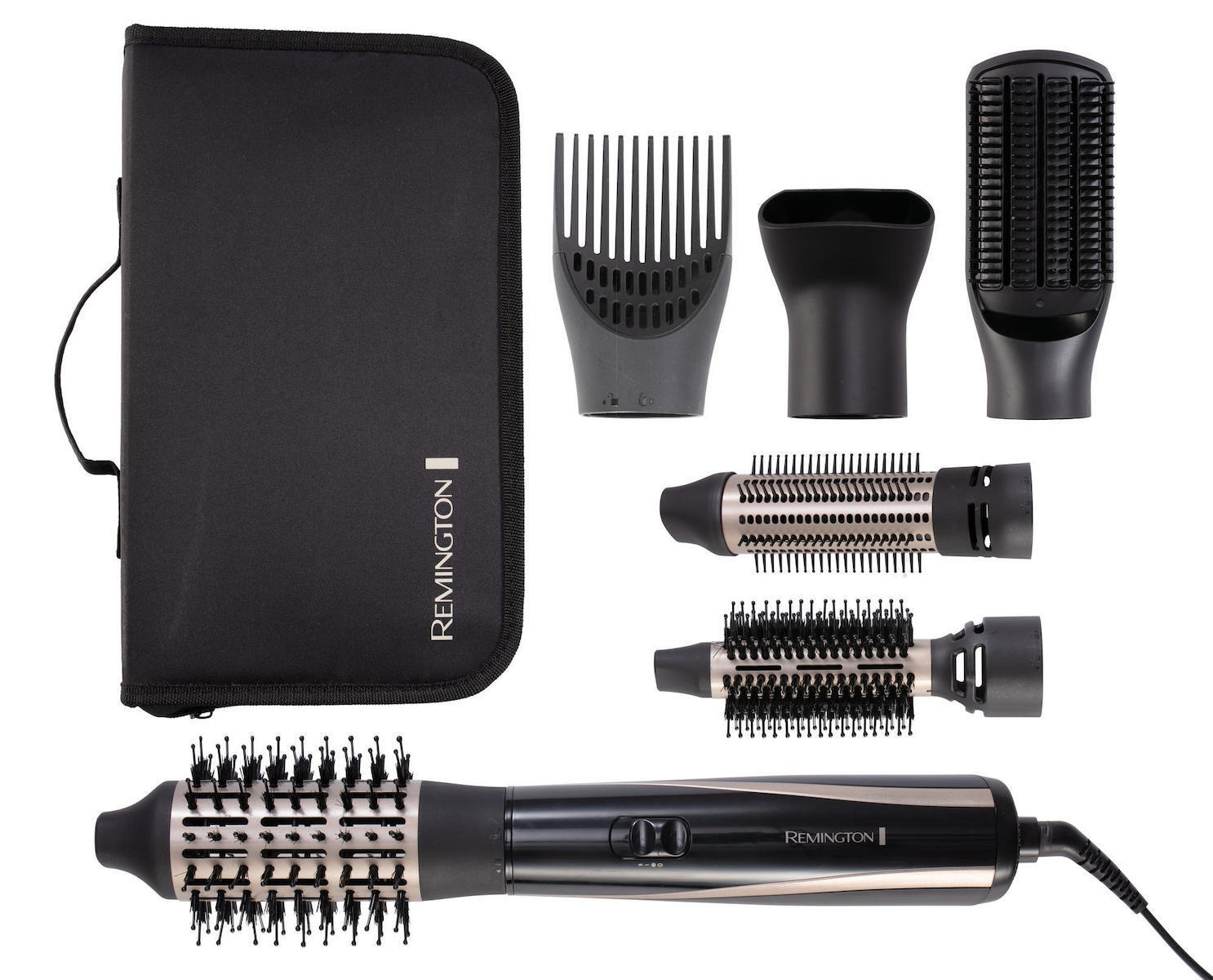 20240419105758_remington_ilektriki_vourtsa_keramiki_kai_me_aera_me_peristrefomeni_kefali_gia_isioma_kai_mpoukles_1000w_as7700 Remington Σετ Φορμαρίσματος Μαλλιών - Image 1