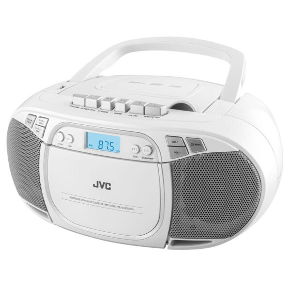 JVC Φορητό Ηχοσύστημα με CD σε Λευκό Χρώμα
