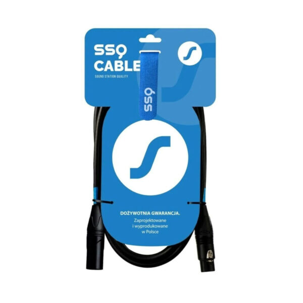 Sound Station Quality (SSQ) Cable XLR male - XLR female Μαύρο 1m (SS-2032)