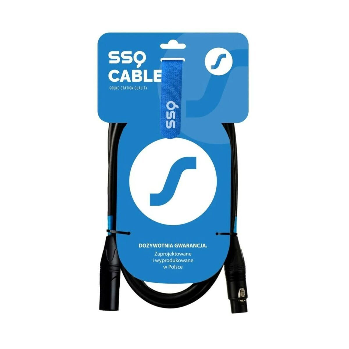 20240422144926_sound_station_quality_ssq_cable_xlr_male_xlr_female_mayro_1m_ss_2032 Sound Station Quality (SSQ) Cable XLR male - XLR female Μαύρο 1m (SS-2032) - Image 1