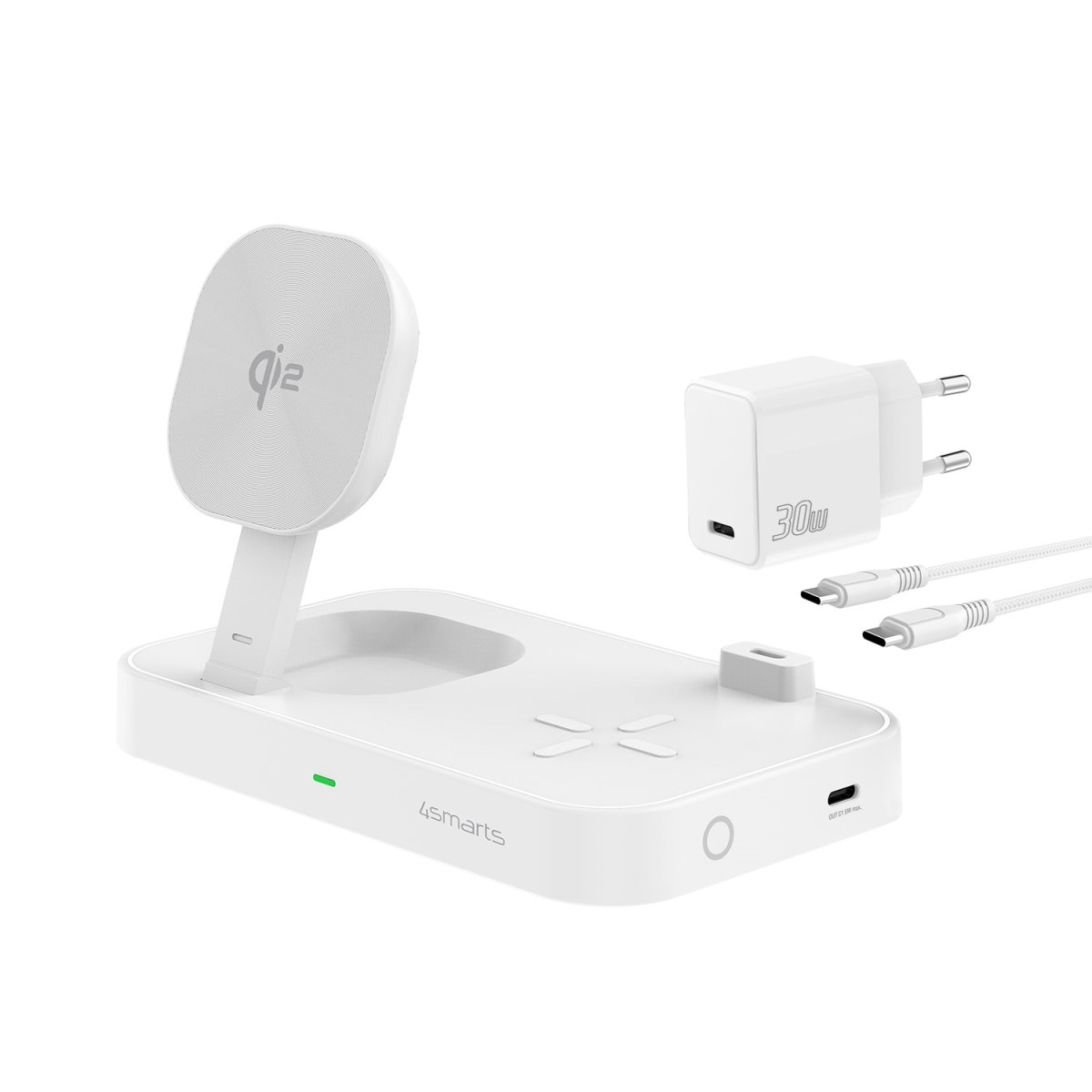 20240429133324_b7b78a01 4Smarts 540998 Ασύρματος Qi2 30W με Καλώδιο USB-C - Image 2
